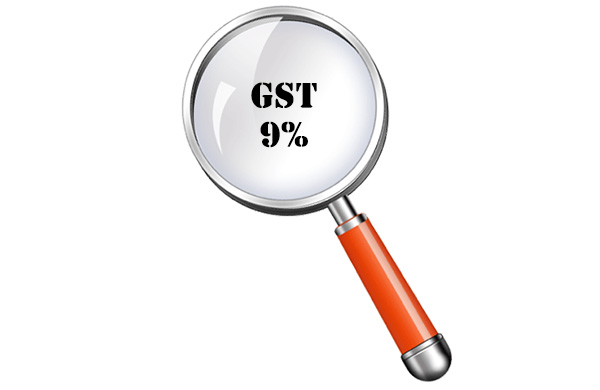 Singapore GST is 9%